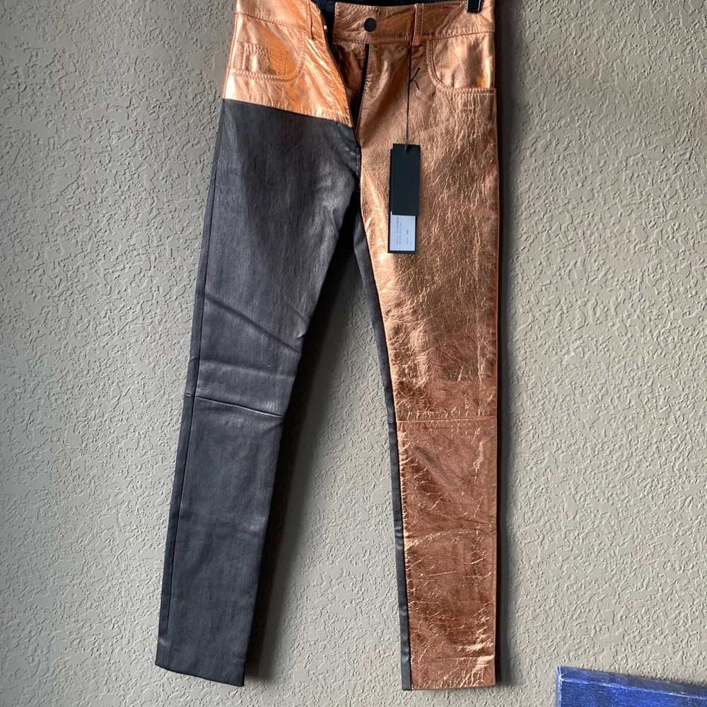 Haider Ackermann Roger Rose leather trouser - Picture 8 of 16